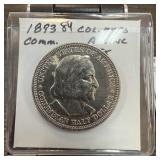 1893 COLUMBIAN EXPO SILVER COMMEM HALF DOLLAR