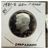1981-S GEM PROOF DEEP CAMEO HALF DOLLAR