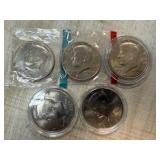 5 HIGH GRADE JFK HALF DOLLARS