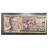 1981 100 MEXICO PESO CURRENCY NOTE
