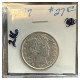 1897 BARBER SILVER QUARTER