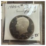 1985-S PROOF JFK HALF DOLLAR