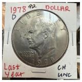 1978-D IKE DOLLAR UNC