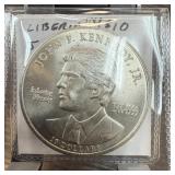 JOHN F KENNEDY JR 10 DOLLAR LIBERIA COIN