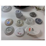 LARGE LOT OF CHINA BUTTER PATS / SM BOWLSETC