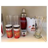 LOT OF BEEFEATER RELATED ITEMS BARWARE MORE