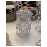 ANTIQUE FINE CUT CRYSTAL STORAGE / PICKLE JARS