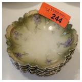 SET OF 6 ANTIQUE R.S. PRUSSIA DESSERT CUPS