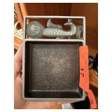 RUSSIAN METAL MID CENTURY ASHTRAY