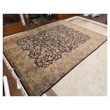 LARGE INDIAN WOOL PILE AREA RUG