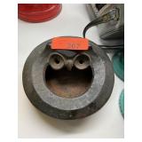 BRUTALIST CAST IRON OWL ASHTRAY