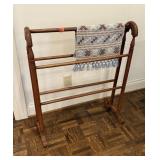 VINTAGE WOOD QUILT RACK