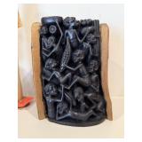 CARVED WOOD MAKONDE TREE OF LIFE SCULPTURE