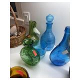 3PC GLASS DECANTER / SUNFLOWER PITCHER MORE