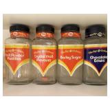 4PC MIXED VTG CANDY JARS BARKER & DOBSON