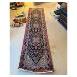 HAND KNOTTED PERSIAN TABRIZ RUNNER RUG