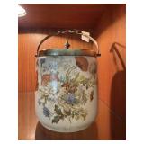 ANTIQUE CARLTON WARE BISCUIT JAR / BARREL