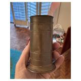 ANTIQUE C WWI TRENCH ART SHELL VASE