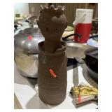 EARTHENWARE POTTERY KING AS IS SCULPTURE
