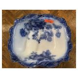 ANTIQUE DOULTON FLOW BLUE BURSLEM FOOTBATH