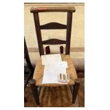 ANTIQUE ST PAULS CATHEDRAL CHAIR W LETTER 19C