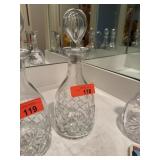 CRYSTAL LIQUOR DECANTER / BOTTLE