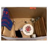 MIXED BAR WARE CHEERS TOWEL / PEWTER / MISC