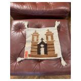 HAND WOVEN WOOL TAPESTRY MISSION