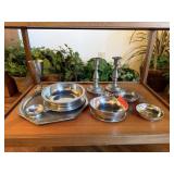 LARGE LOT OF MIXED PEWTER ITEMS / MIX BRANDS