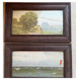 2 PIECE VINTAGE LITHO PRINTS