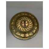 LARGE MEXICAN BRASS WALL DECOR ~ 3 FT ACROSS