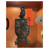 BRONZE KNIGHT & SHIELD BOTTLE OPENER