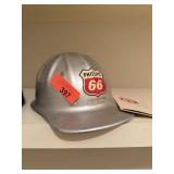 VINTAGE PHILLIPS 66 HARD HAT & ZIPPERED BAG