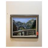 ORIGINAL OIL ON CANVAS PAINTING & FRAME