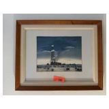 PETER HURD LITHOGRAPH WILDCAT WELL PRINT