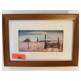 PETER HURD LITHOGRAPH THE GATE AND BEYOND PRINT