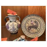 2PC CORINTHIAN POTTERY REPRO BY SPIROS