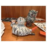 QTY 4 NATIVE AMERICAN POTTERY FIGURES NOTE