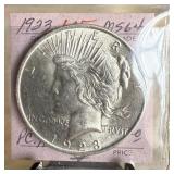 1923 PEACE SILVER DOLLAR HIGH GRADE