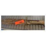 LARGE WOOD HANDLED VINTAGE KNIFE