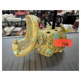 VINTAGE MCM HOUSE HIPPIE CERAMIC HIPPO