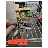 2 PIECE HALLMARK TOY STORY & HARLEY ORNAMENTS