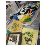 LOT OF COMPLETED NEEDLEPOINT MORE