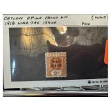 1918 WAR TAX ISSUE WWI CEYLON EFINE MINT LH