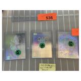 3 PIECE SET 1991 MARVEL UNIVERSE HOLOGRAM CARDS