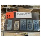 US SCARCE ANTIQUE CIGARETTE TAX STAMPS
