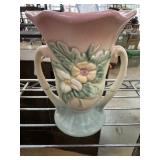 HULL POTTERY DOUBLE HANDLED VASE