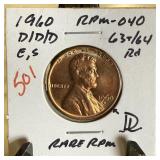 1960-D/D/D MEMORIAL PENNY CENT HIGH GRADE RPM-040