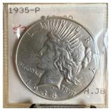 1935 PEACE SILVER DOLLAR