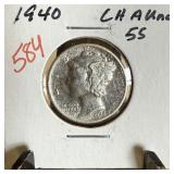 1940 MERCURY SILVER DIME